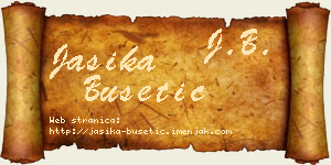 Jasika Bušetić vizit kartica